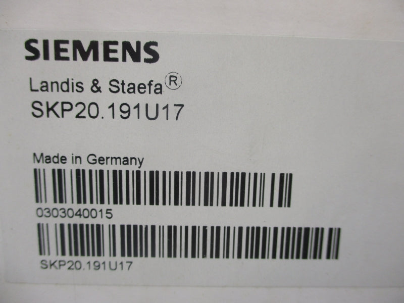 SIEMENS SKP20.191U17 110-120V NSMP