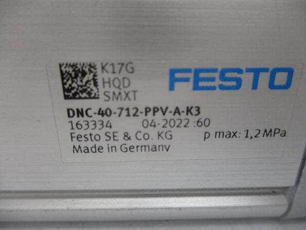FESTO 163334 DNC-40-712-PPV-A-K3 NSNP