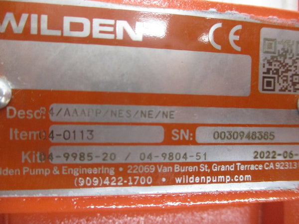 WILDEN 04-0113 04-5020-01 (AS PICTURED) NSNP