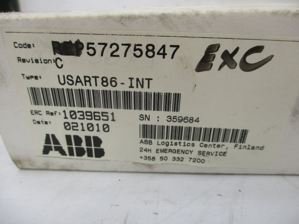 ABB USART86-INT 57275847 REV. C NSMP