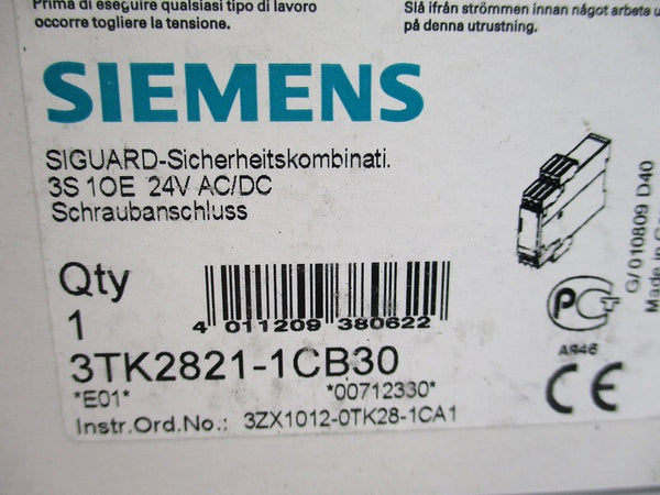 SIEMENS 3TK2821-1CB30 24VAC/DC  6A NSMP