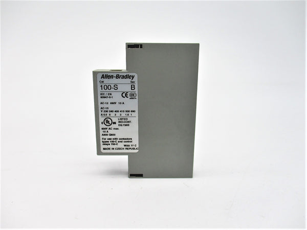 ALLEN BRADLEY 100-SA02 SER. B 600VAC 10A NSNP