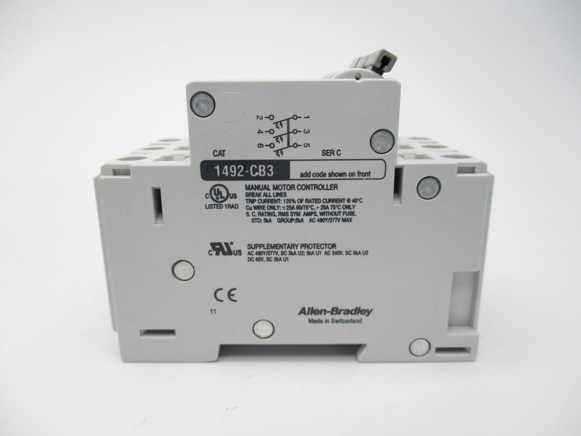ALLEN BRADLEY 1492-CB3G500 SER. C 277VAC 50A NSMP