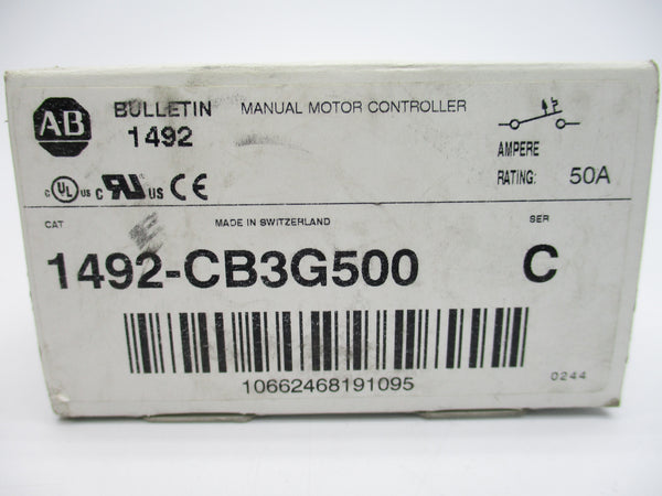 ALLEN BRADLEY 1492-CB3G500 SER. C 277VAC 50A NSMP
