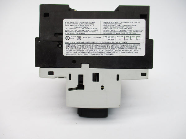 SIEMENS 3RV1021-1AA10 600V 1.1-1.6A NSNP