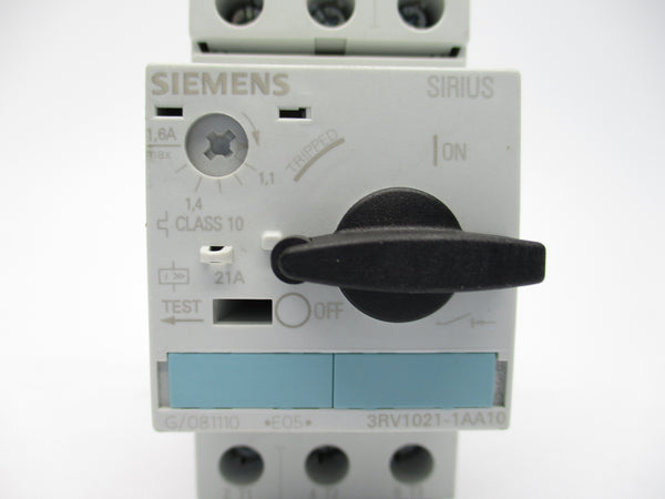 SIEMENS 3RV1021-1AA10 600V 1.1-1.6A NSNP