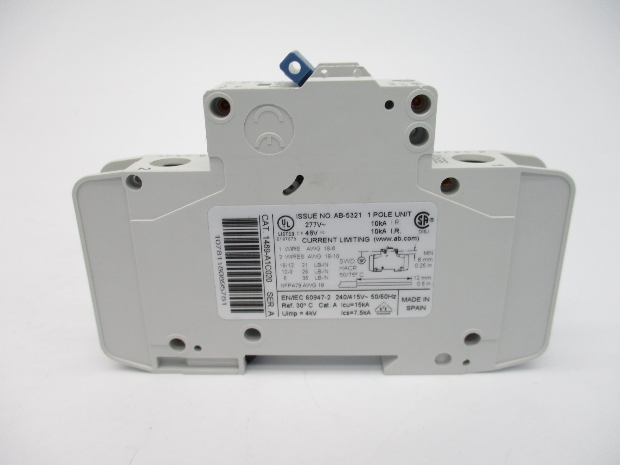 ALLEN BRADLEY 1489-A1C020 SER. A 277VAC 2A   NSNP