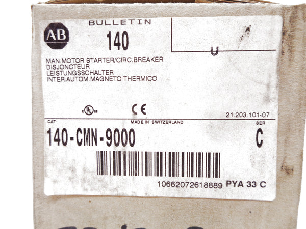 ALLEN BRADLEY 140-CMN-9000 SER. C 600VAC 63-90A (BR/WH) NSMP