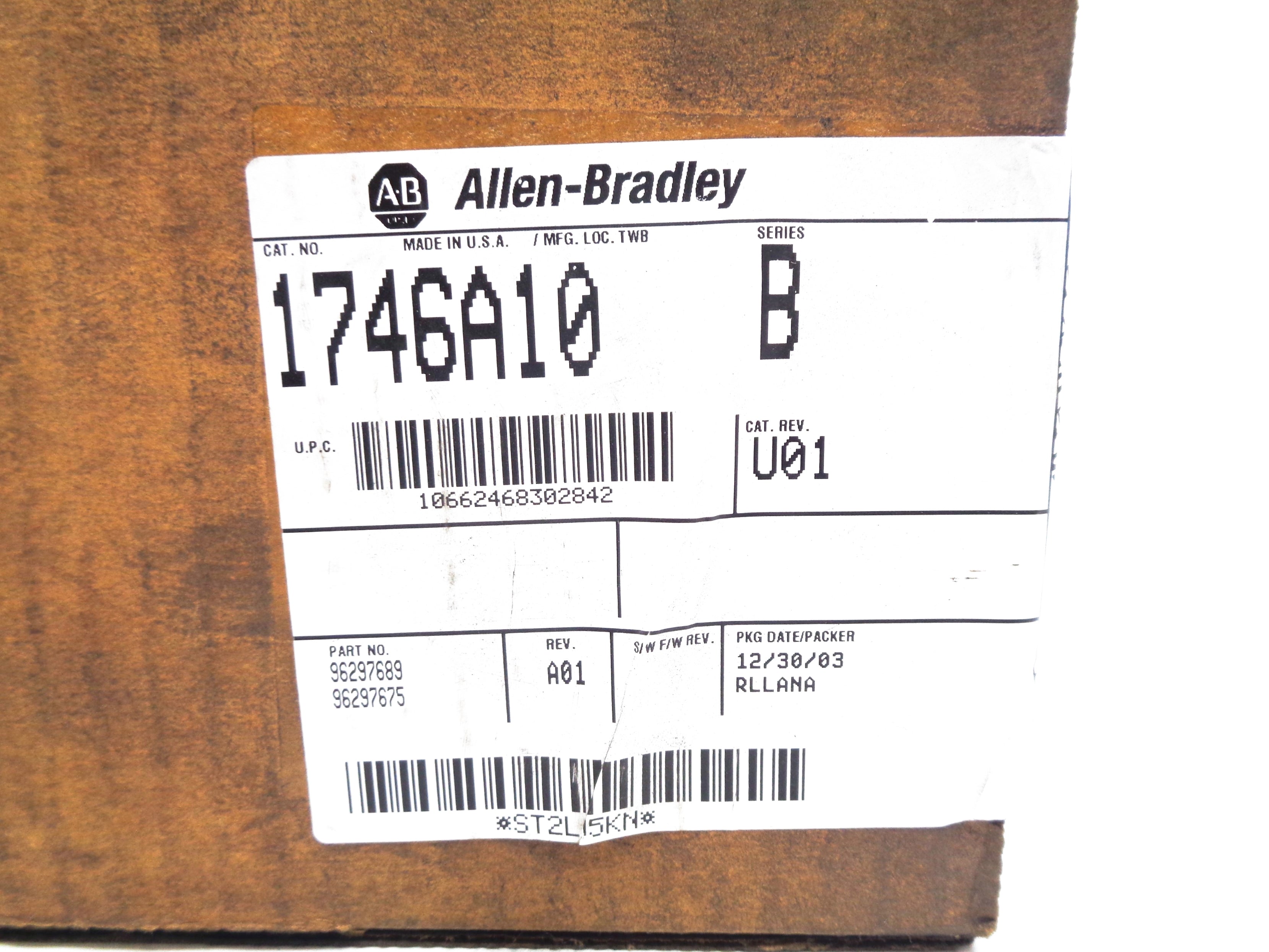 ALLEN BRADLEY 1746A10 SER. B (AS PICTURED) NSMP