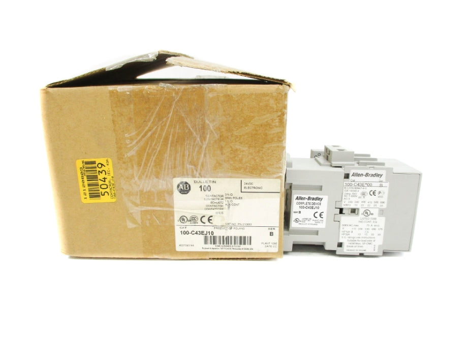ALLEN BRADLEY 100-C43EJ10 SER. B 24VDC 85A (BR/WH) NSMP