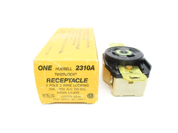 HUBBELL 2310A 125VAC 20A NSMP