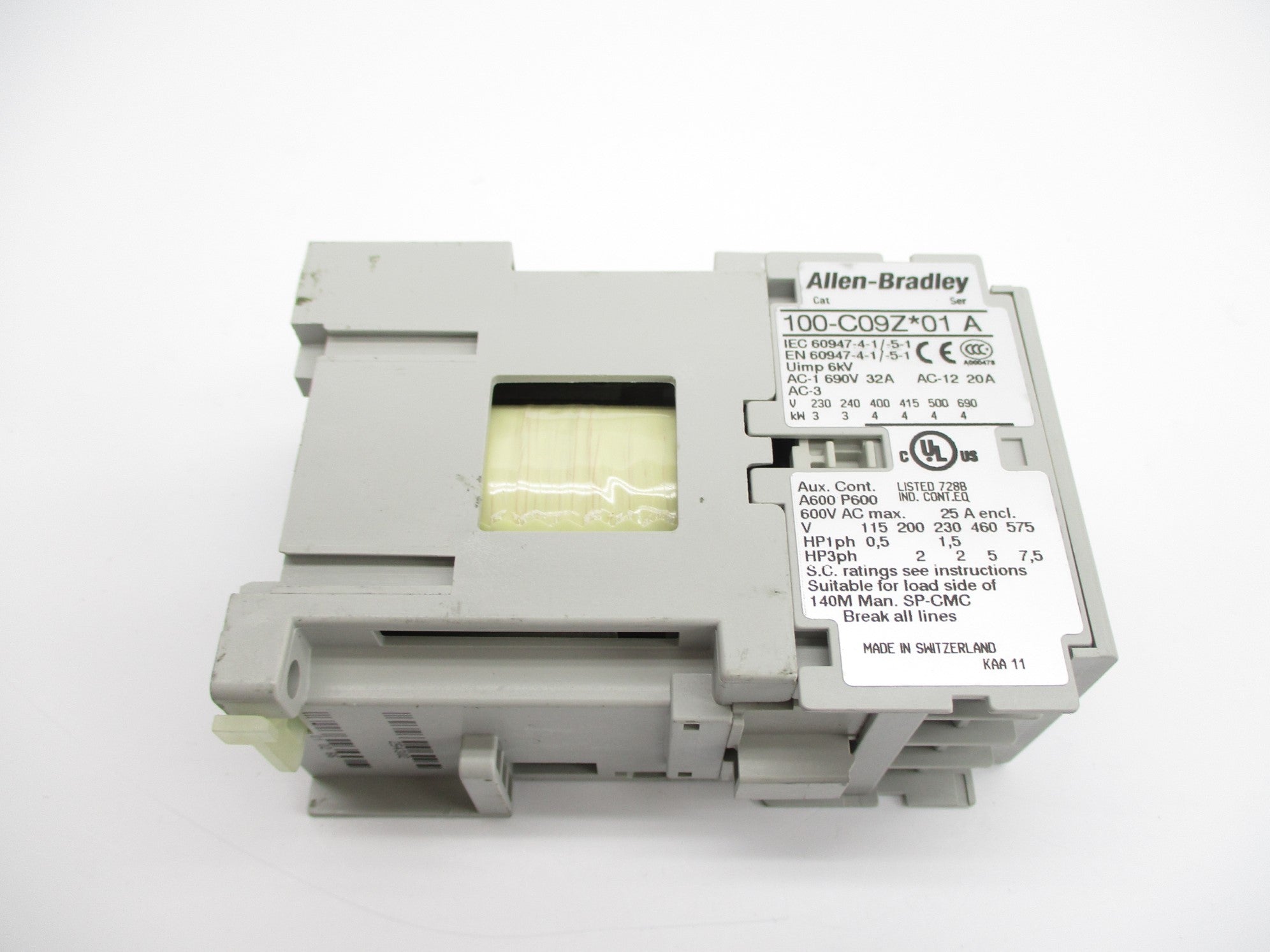 ALLEN BRADLEY 100-C09ZJ01 SER. A 24VDC 32A (BR/WH) NSMP