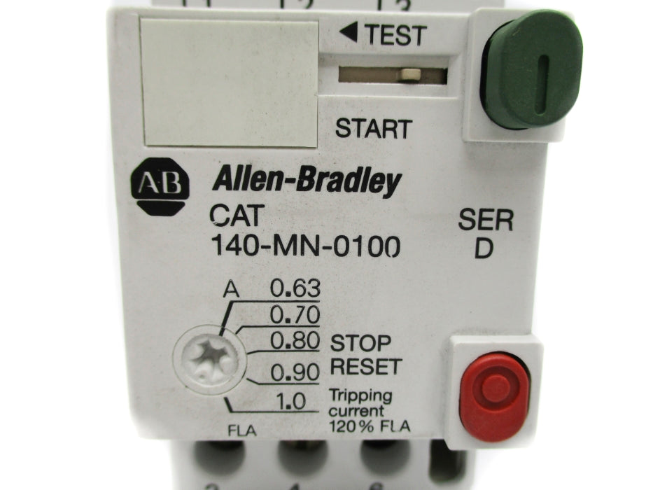 ALLEN BRADLEY 140-MN-0100 SER. D 600V 0.63-1.0A NSNP