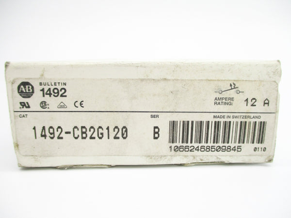 ALLEN BRADLEY 1492-CB2G120 SER. B 480VAC 12A NSMP