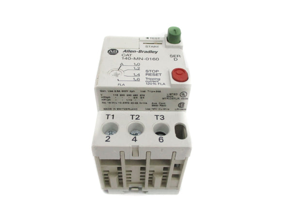 ALLEN BRADLEY 140-MN-0160 SER. D 690V 1-1.6A NSNP