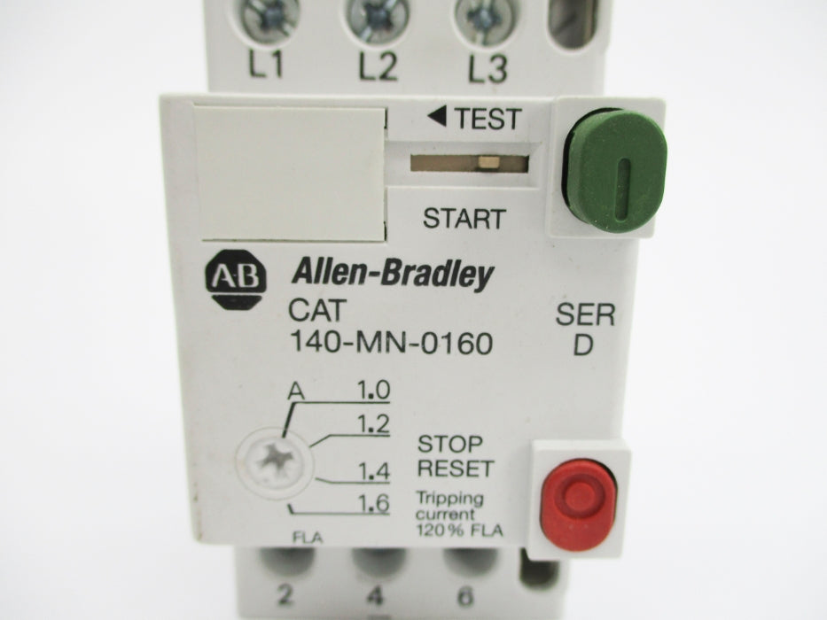 ALLEN BRADLEY 140-MN-0160 SER. D 690V 1-1.6A NSNP