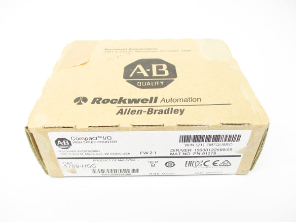 ALLEN BRADLEY 1769-HSC SER. B F/W 2.1 DATE: 2018 NSFS