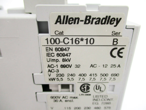 ALLEN BRADLEY 100-C16D10 SER. B 110/120V NSNP
