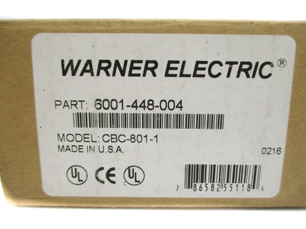 WARNER ELECTRIC 6001-448-004 CBC-801-1 115VAC NSMP