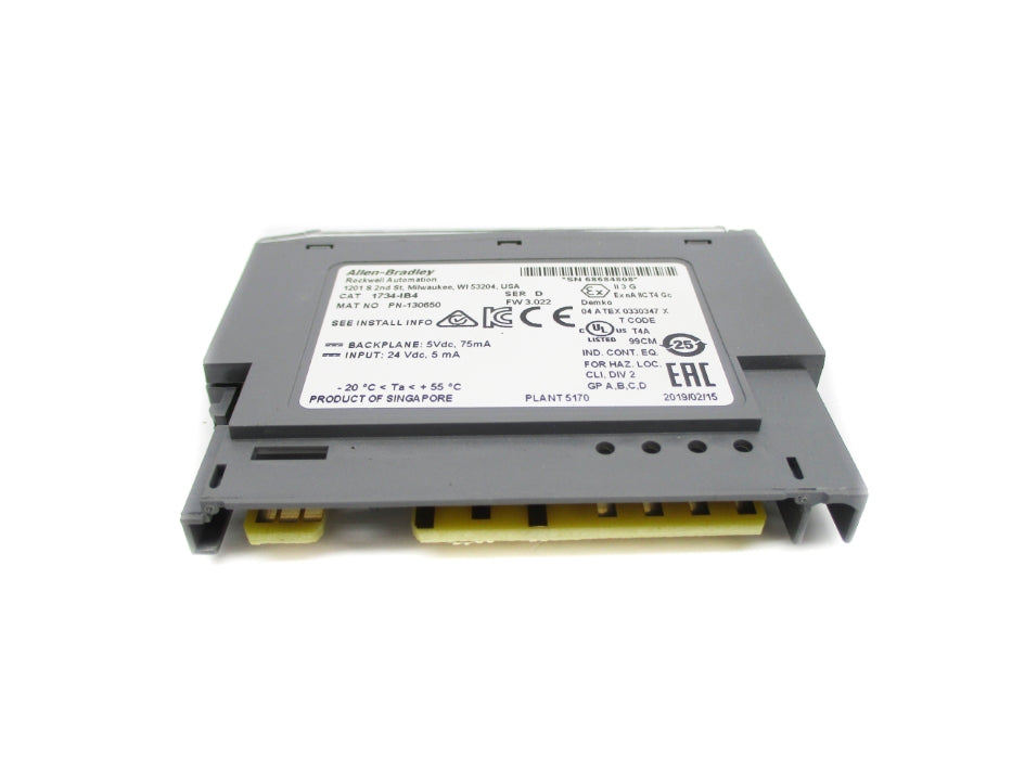 ALLEN BRADLEY 1734-IB4 SER. D F/W 3.022 24VDC UNMP