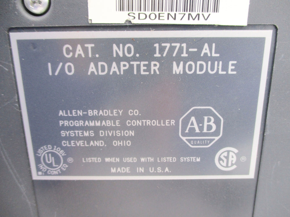 ALLEN BRADLEY 1771-AL UNMP