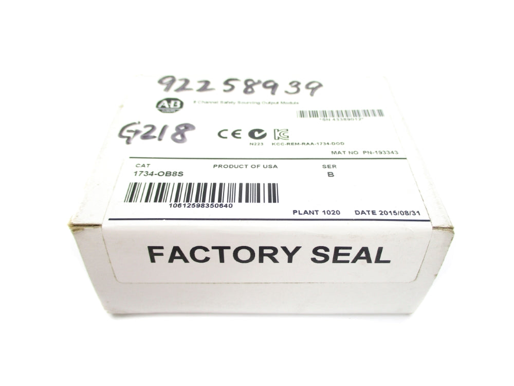 ALLEN BRADLEY 1734-OB8S SER. B DATE: 2015 NSFS