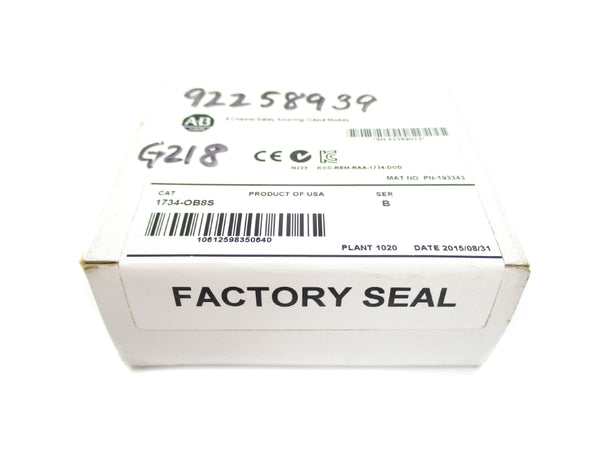 ALLEN BRADLEY 1734-OB8S SER. B DATE: 2015 NSFS