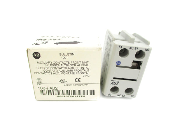 ALLEN BRADLEY 100-FA02 SER. B 600V 10A (WH) NSMP