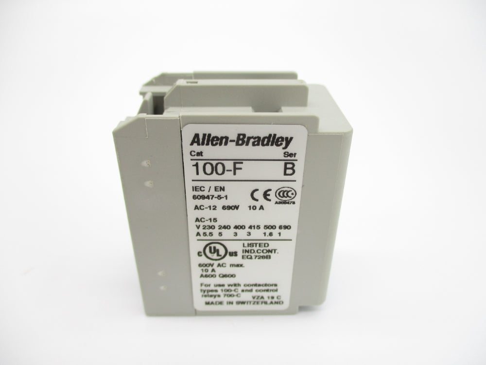 ALLEN BRADLEY 100-FA02 SER. B 600V 10A (WH) NSMP