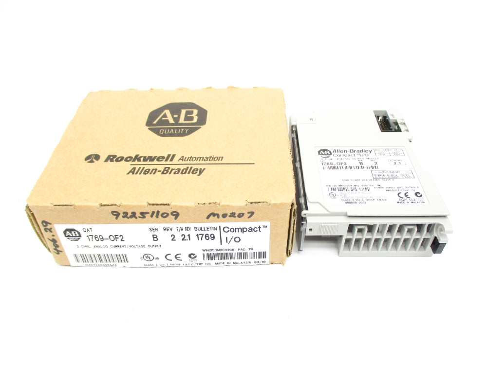 ALLEN BRADLEY 1769-OF2 SER. B F/W 2.1 24VDC 0.12A REV. 2 NSMP