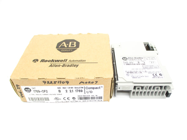 ALLEN BRADLEY 1769-OF2 SER. B F/W 2.1 24VDC 0.12A REV. 2 NSMP