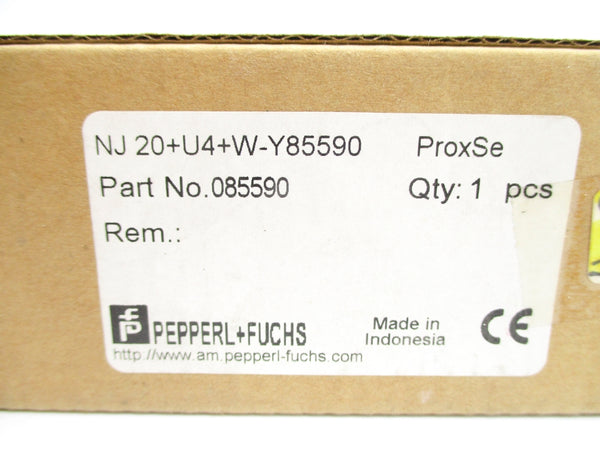 PEPPERL+FUCHS NJ20+U4+W-Y85590 085590 20-253VAC 3A NSMP