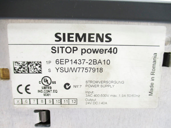 SIEMENS 6EP1437-2BA10 400-500V NSNP