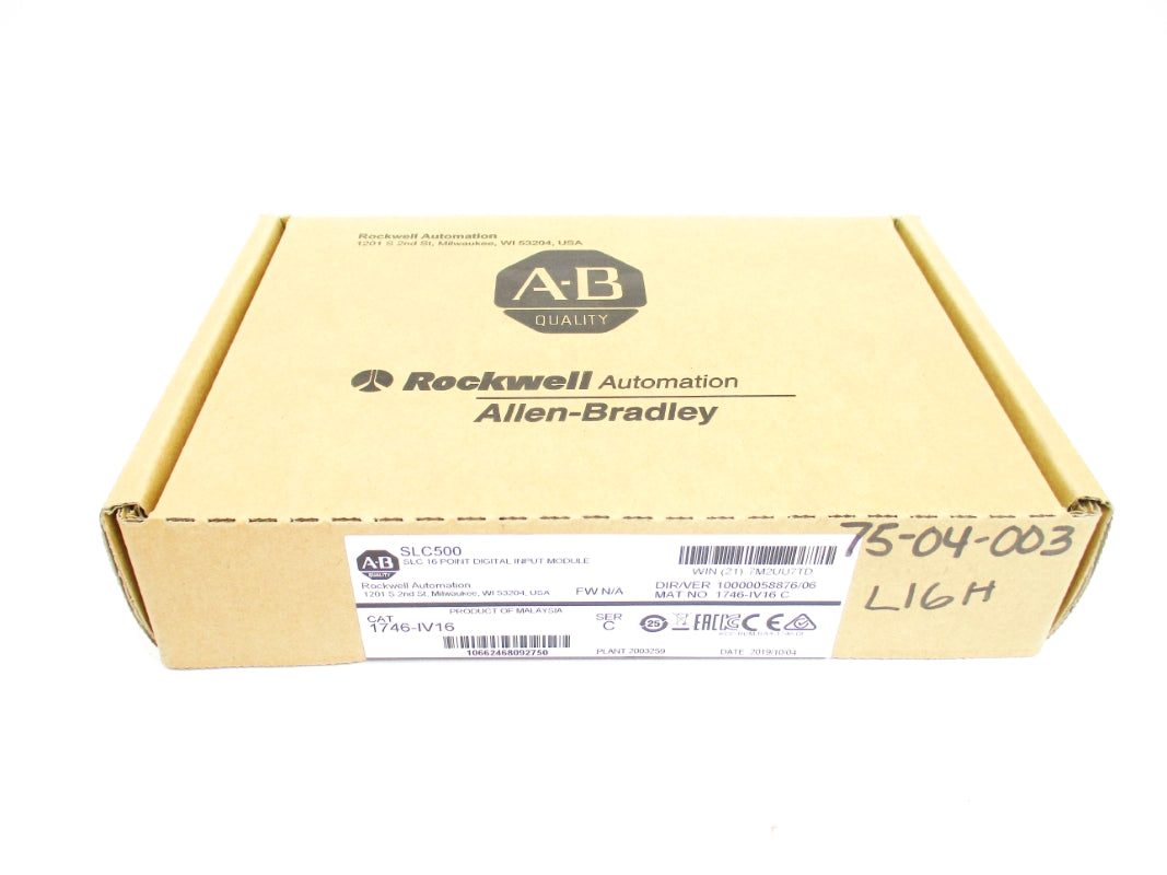 ALLEN BRADLEY 1746-IV16 SER. C DATE: 2019 NSFS