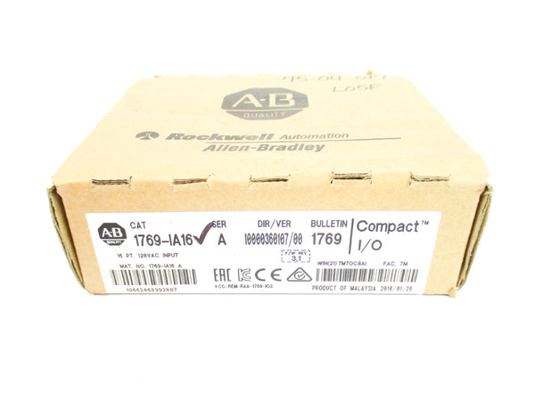 ALLEN BRADLEY 1769-IA16 SER. A F/W 3.1 DATE: 2016 NSFS