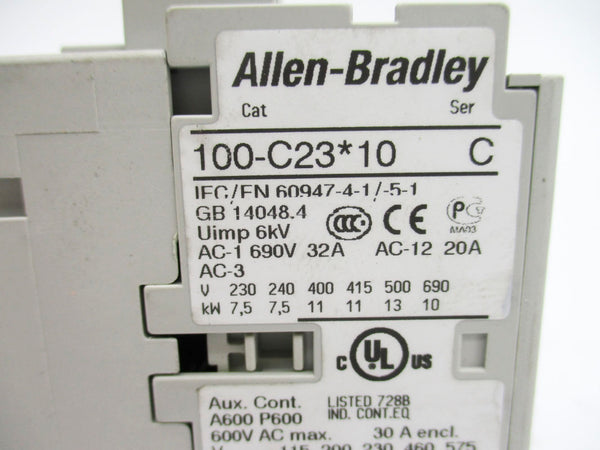 ALLEN BRADLEY 100-C23D10 SER. C 110/120V 32A NSNP