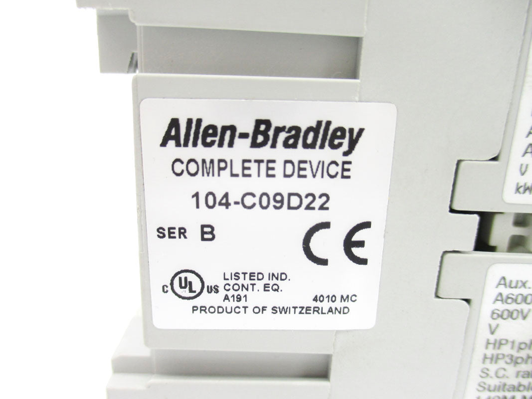 ALLEN BRADLEY 104-C09D22 SER. B 110/120V 32A NSNP