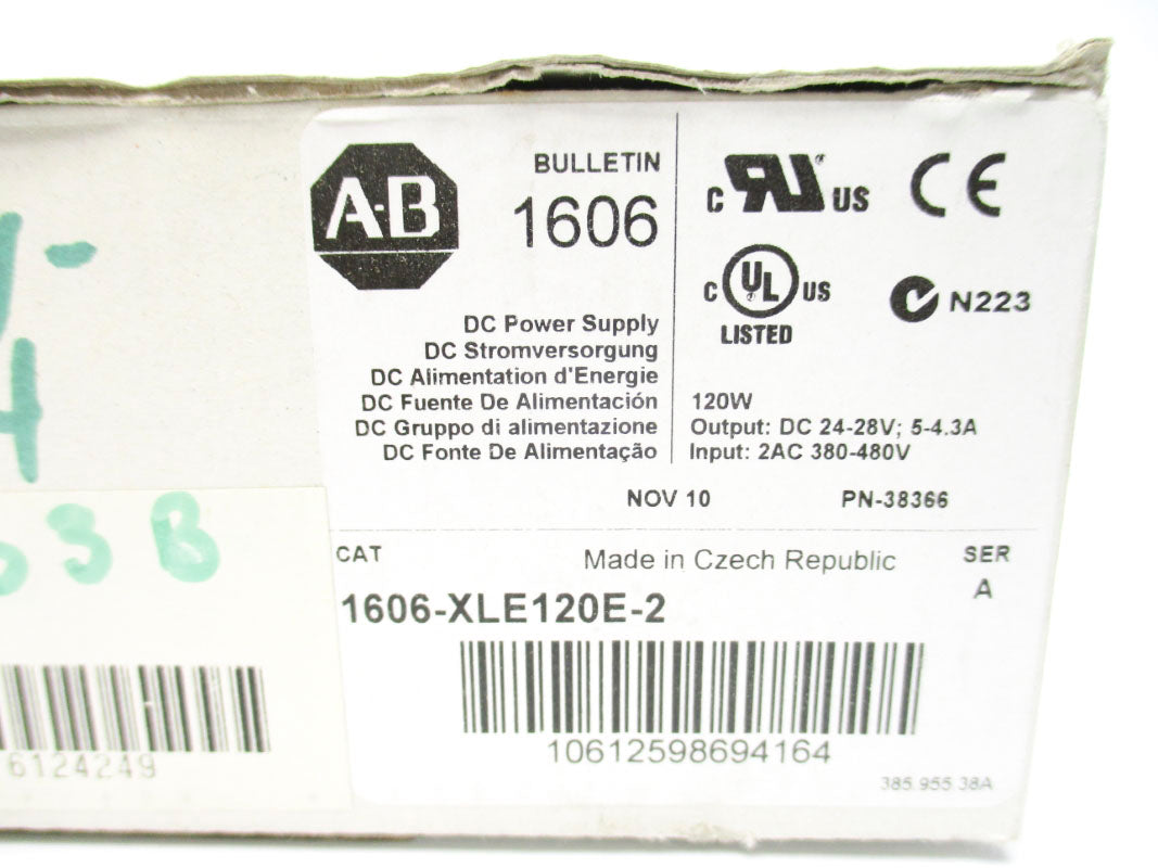 ALLEN BRADLEY 1606-XLE120E-2 SER. A 380-480VAC 5A NSMP