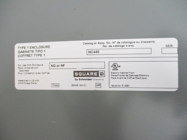 SQUARE D NQ BREAKER PANEL W/ HDM36100 MAIN NSNP