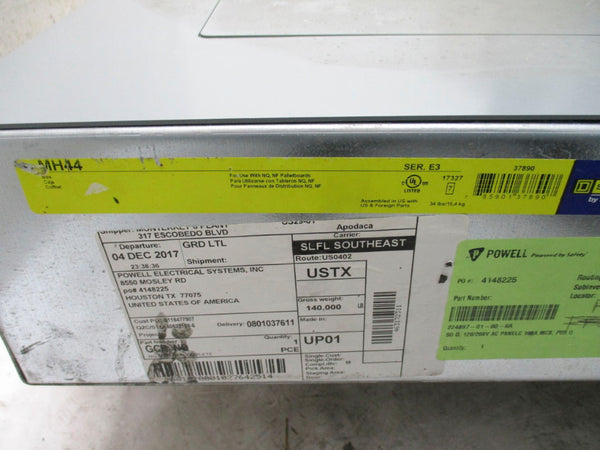 SQUARE D NQ BREAKER PANEL W/ HDM36100 MAIN NSNP