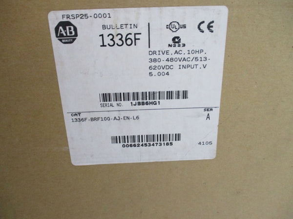 ALLEN BRADLEY 1336F-BRF100-AJ-EN-L6 SER. A 380-480VAC NSMP
