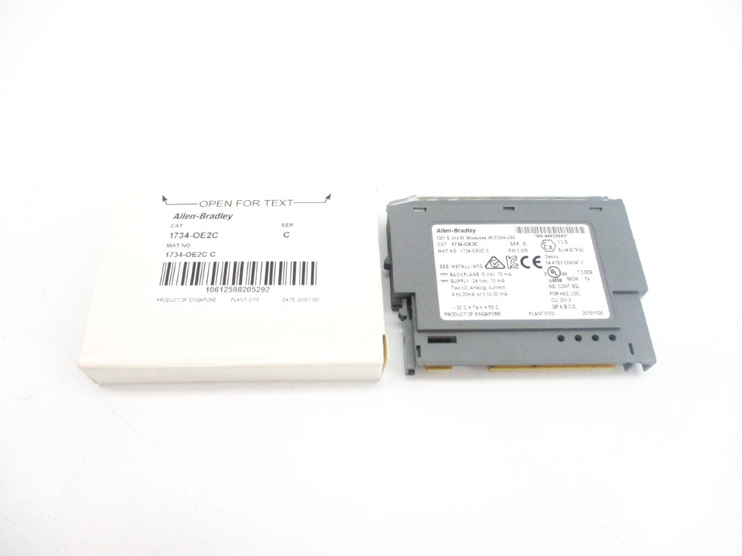 ALLEN BRADLEY 1734-OE2C SER. C F/W 3.005 24VDC NSMP