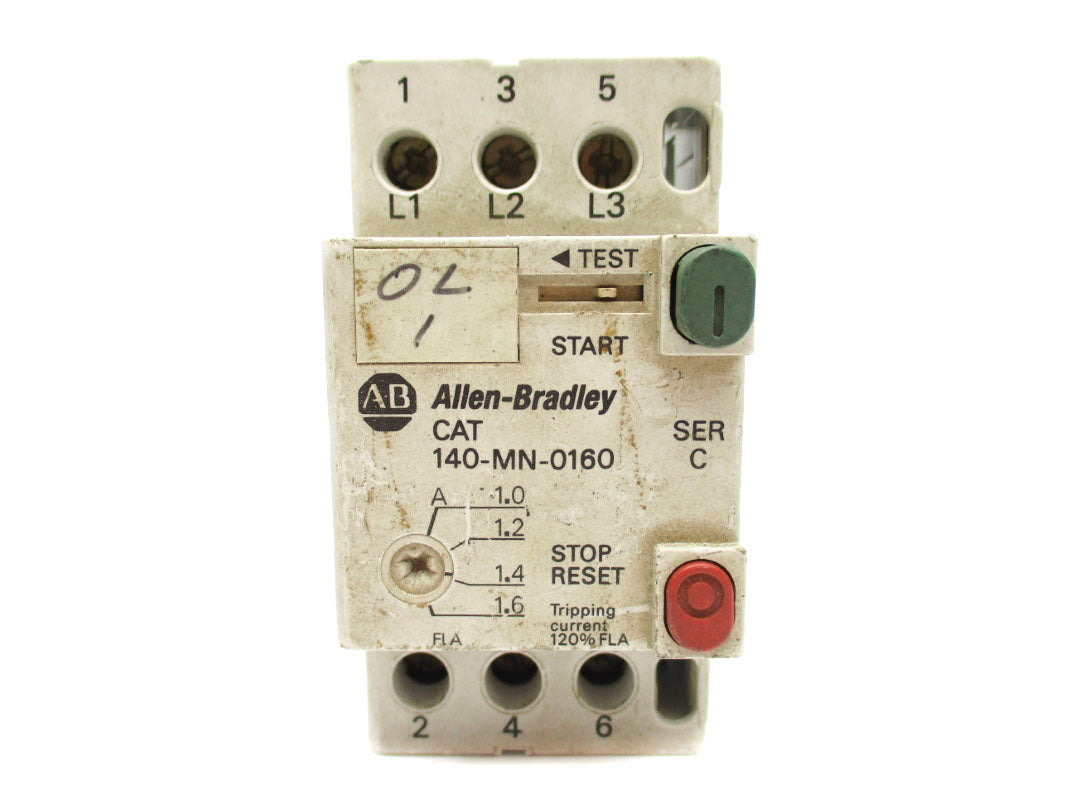ALLEN BRADLEY 140-MN-0160 SER. C 690V 1.0-1.6A UNMP