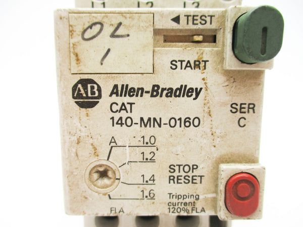 ALLEN BRADLEY 140-MN-0160 SER. C 690V 1.0-1.6A UNMP