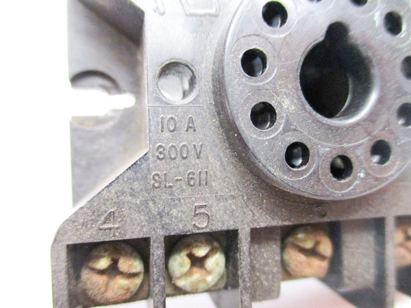 RELAY SOCKET SL-611 300V 10A UNMP