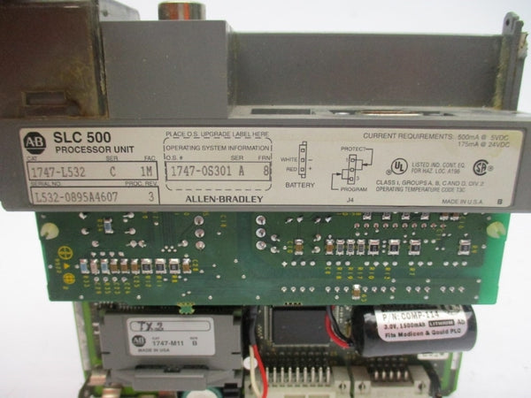 ALLEN BRADLEY 1747-L532 SER. C F/W 8 24VDC (NO DOOR/KEY) UNMP