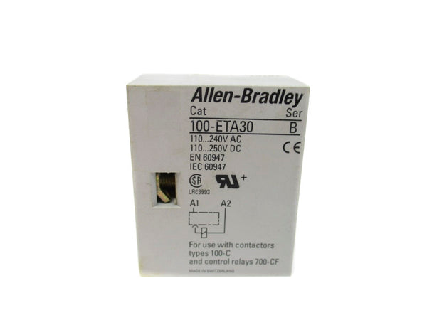 ALLEN BRADLEY 100-ETA30 SER. B 110/240VAC 1-30S NSNP