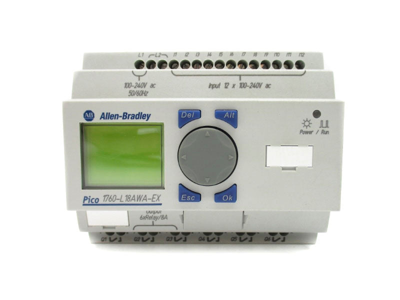 ALLEN BRADLEY 1760-L18AWA-EX SER. B 100-240VAC 10A REV. B NSNP