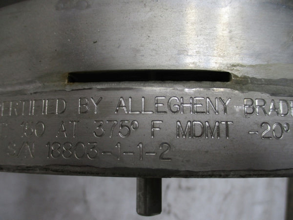 ALLEGHENY BRADFORD PART W B858500 150PSI 375'F NSNP