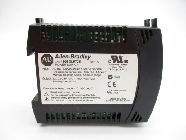 ALLEN BRADLEY 1606-XLP72E SER. A 100-120/220-240VAC 1.6/0.8A NSMP